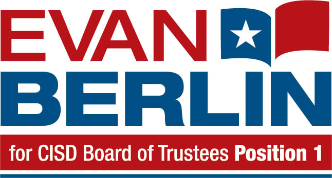 Logo for Evan Berlin for CISD Board of Trustees Position 1